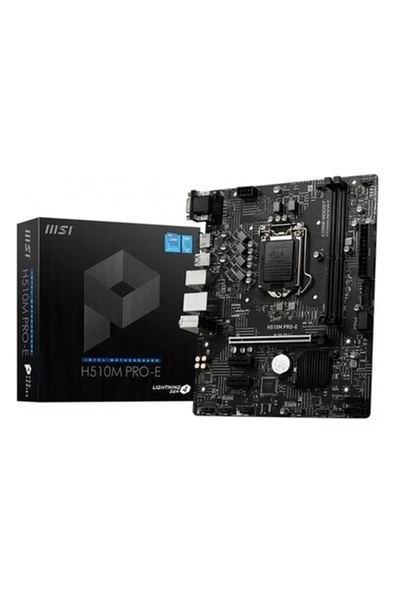 Msı H510M Pro-E Ddr4 3200MHZ(OC) HDMI VGA Matx 1200P ürün görseli 1