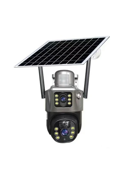 Avenir Heiman Hm-24  4g Sim Kartlı 4mp 2 Kameralı Solar Güneş Enerjili Bataryalı 360° Dönebilen Kamera ürün görseli 1