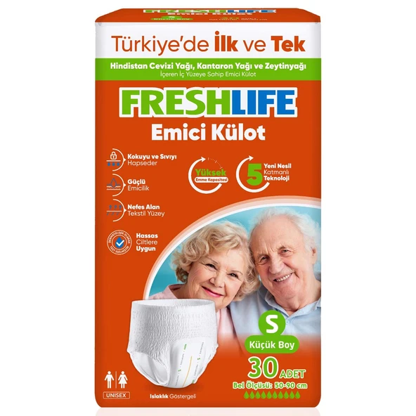 Freshlife Emici Külot S-Small Beden 30 Adet ürün görseli 1