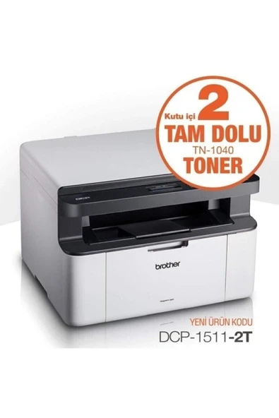 Dcp-1511-2t Lazer Yazıcı Tarayıcı Fotokopi Usb A4 X2 Kutu Içi Toner ürün görseli 1