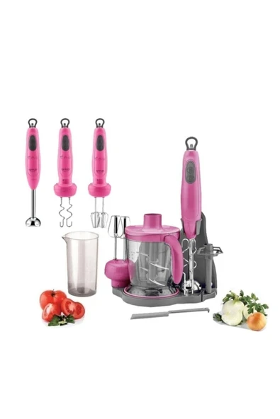 Pembe Çok Amaçlı Blender Seti, Kolay Kullanım ve Temizlik İçin Tasarlandı ürün görseli 1