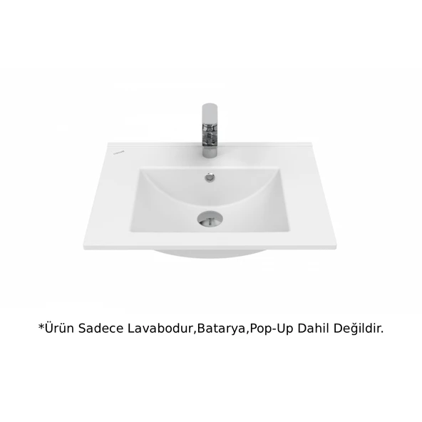 Creavit Su Etajerli Lavabo Beyaz 60cm ürün görseli 1