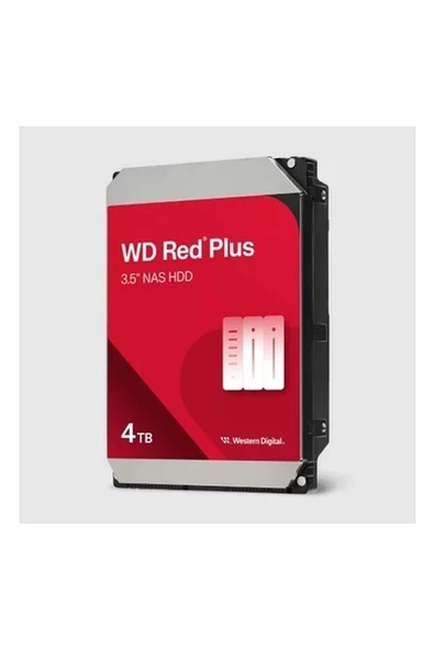 WD  4tb WD  Red Plus Sata 5400PRM 256MB WD 40EFPX ürün görseli 1
