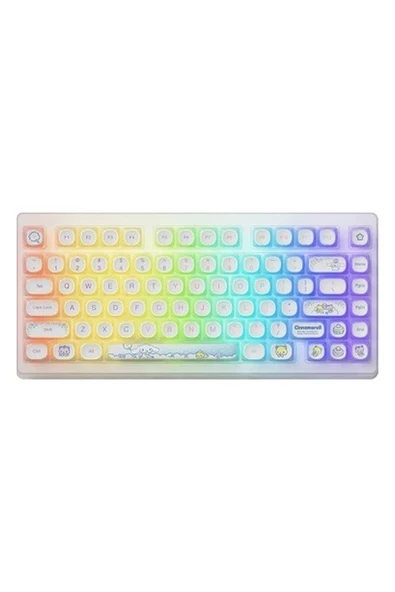 Akko x Cinnamoroll Acr TOP75B Özel Seri Creamy Cyan Switch Rgb Kablosuz Hotswap Mekanik Gaming Klavye ürün görseli 1