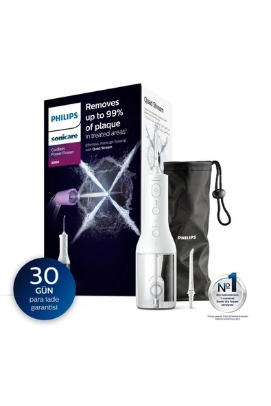 Phılıps Sonicare HX3826/31 - Cordless Power Flosser 3000 – Sonic Şarjlı Diş Arası Temizleyicisi ürün görseli 1