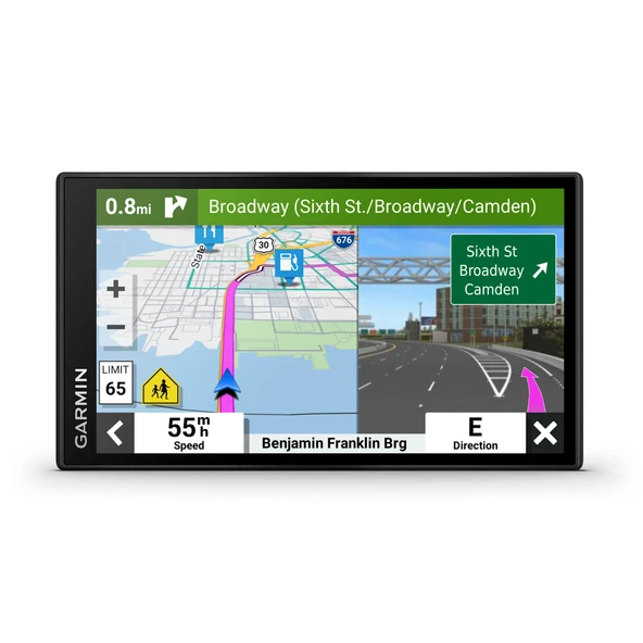 Garmin DriveSmart 66, 6inch Car GPS Navigator with Bright, Crisp High-Resolution Maps and Garmin Voice Assist Assist ürün görseli 1