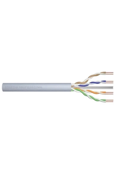 CAT 6 Class Eca, U-UTP Data Kablosu, 250 MHz, AWG 23/1, CCA-Copper Clad Aluminum, Simplex, G ürün görseli 1