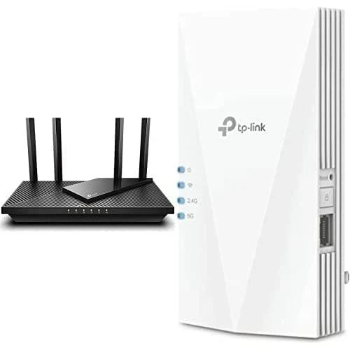 TP-Link OneMesh WiFi 6 Yönlendirici AX1800 Akıllı WiFi Yönlendirici (Archer AX21) – Çift Bantlı Gigabit Yönlendirici + TP-Link AX1500 WiFi Genişletici İnternet Güçlendirici(RE500X... ürün görseli 1