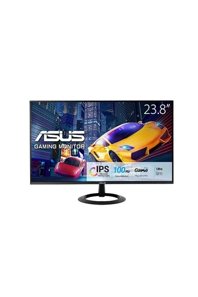 Asus VZ24EHF Consumer  23.8 IPS Freesync 1920X1080 1ms 100HZ HDMI Vesa 3yıl Eyecare, Flıcker-Free,cercevesız,dusuk Mavı Isık,ultra Slım Monitör ürün görseli 1