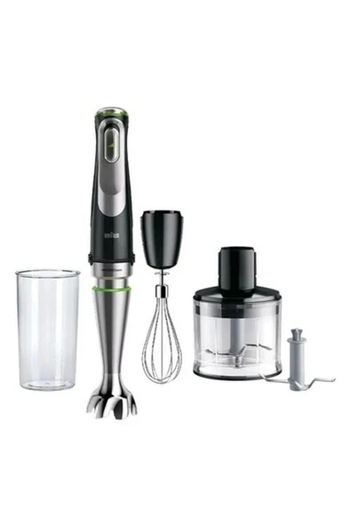 Braun 1200 Watt + MQ9135 Xı Multiquick 9 Blender Seti Metal  500 ml 3 Kademeli  Gar ürün görseli 1