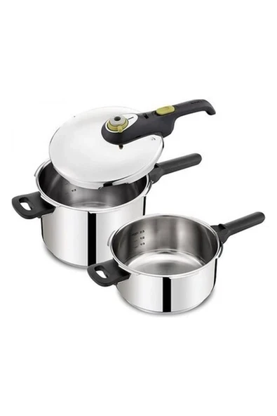 Tefal Secure 6 Lt ve 4 Lt Düdüklü Tencere ürün görseli 1