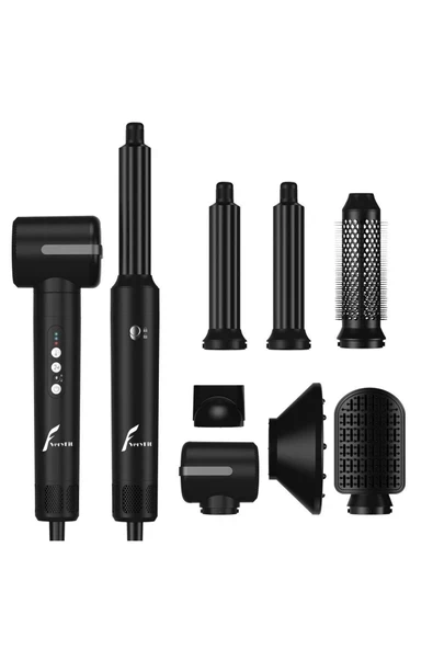 VeryFit WT626  7 In 1 Hava Üflemeli Saç Düzleştirici Şekillendirici Airwrap Compact Saç Kurutma Fön Makinesi ürün görseli 1