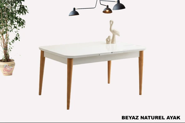 Kelebek Açılır Mdf Masa Mutfak,Salon,Yemek Odası Masası 90x160 cm ürün görseli 1