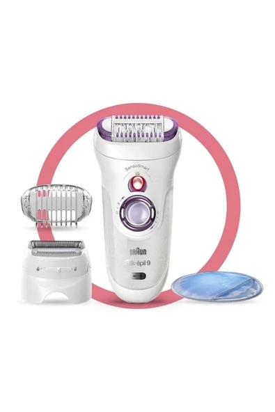 Braun Silk-épil 9 9710 SensoSmart Kablosuz Islak & Kuru 4 Ek Parçalı 2'si 1 Arada Epilatör ürün görseli 1