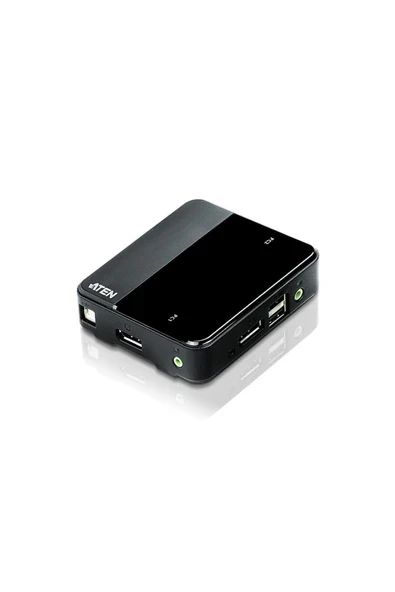2 Port Lu Usb Displayport Kvm Switch 4k Uhd (3840 × 2160@60HZ) Teknolojisini Destekler Tdrtr ürün görseli 1