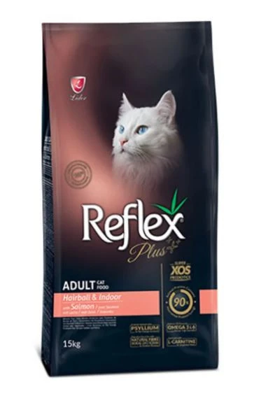 Reflex Plus Hairball&Indoor Somonlu Kedi Maması 15 Kg ürün görseli 1