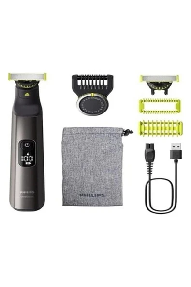 Philips Qp6552/30 Oneblade Pro 360 Elektrikli Sakal Düzeltici Tıraş Makinesi Ve Vücut Bakım Seti Siyah ürün görseli 1