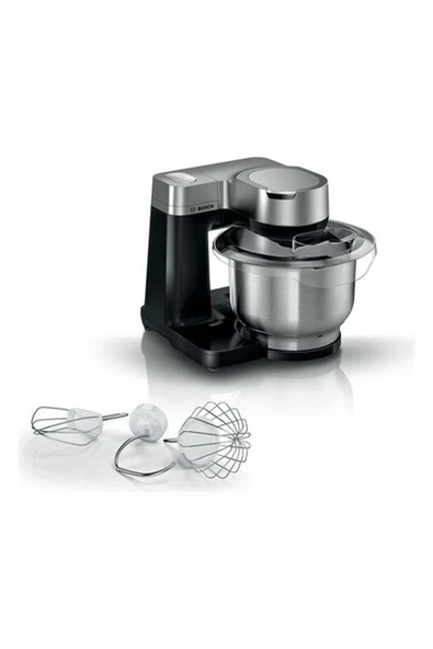 Bosch MUMS2VM00 Serie 2, Mutfak Makinesi, MUM, 900 W, Siyah, Gümüş ürün görseli 1