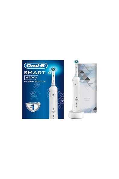 Oral-B Smart 4500 White Design Edition Şarj Edilebilir Diş Fırçası ürün görseli 1