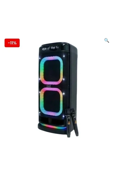 ŞİRİN STORE TEKNOLOJİ Brado speakers BTS 2121 ÇİFT MİKROFON KUMANDA KARAOKE ürün görseli 1