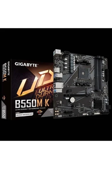 B550M K DDR4 4733MHz(OC) HDMI M.2 DP mATX AM4 ürün görseli 1