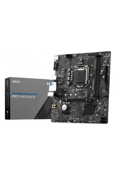 Msı Pro H410M-B 2933MHZ Ddr4 M.2 HDMI VGA 1200P ürün görseli 1
