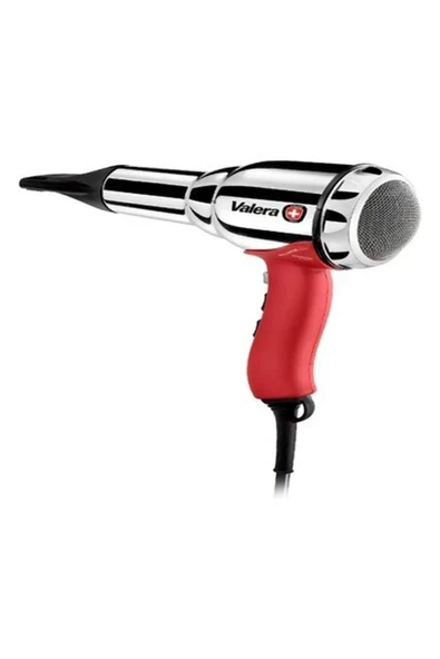 Valera Swiss Metal-Master Emotion "light" Rc D Difüzörlü Iyonik Ultra Sessiz Profesyonel Saç Kurutma Makinesi  2000W Gümüş-Kırmızı ürün görseli 1