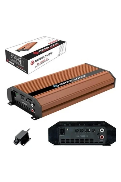 Reiss Audio Oto Anfi 600W 2 Kanal Bass Kontrol Reıss Audıo RS-PX600.2D ürün görseli 1