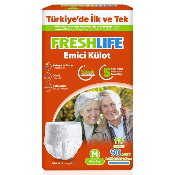 Freshlife Emici Külot M-Medium Beden 90 Adet ürün görseli 1