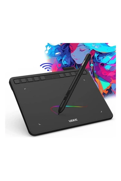 Ugee S640W Kablosuz Grafik Çizim Tableti, 10 Kısayol Tuşlu, 6.5x4 Inc ürün görseli 1