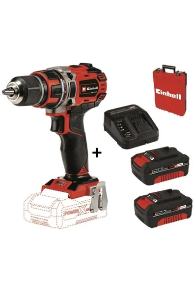 Einhell Te-Cd 18/50 Li-I Bl Darbeli Matkap + 2*4 Ah Starter Kit + Çanta ürün görseli 1
