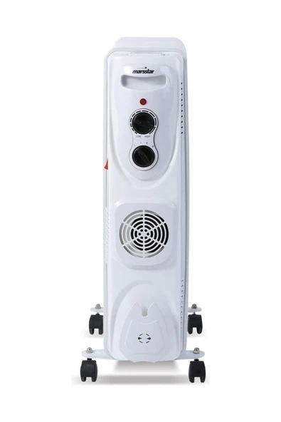 Marsstar Marsstar B08F Turbo Fanlı 11 Dilim Elektrikli Yağlı Radyatör, 2500 Watt Petek Isıtıcı ürün görseli 1