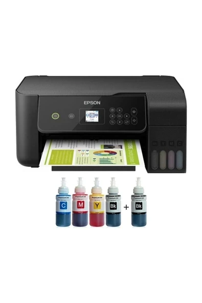 Tanklı L3260  Uyumlu Photoink Mürekkepli Tanklı Yazıcı (1 Siyah Mürekkep ) ürün görseli 1