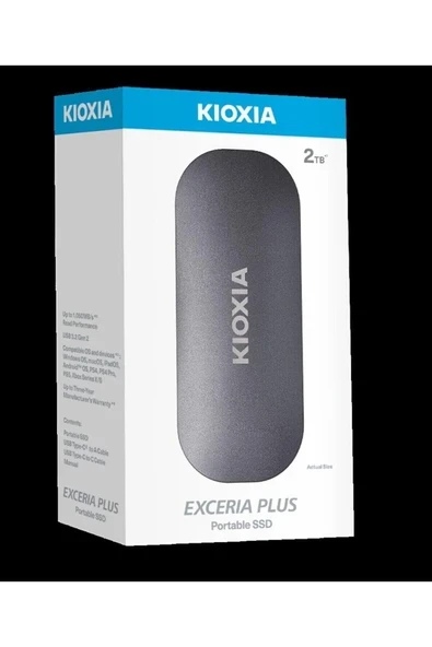 2TB EXCERIA PLUS G2 USB 3.2 1050/1000 MB/s LXD10S002TG8 ürün görseli 1