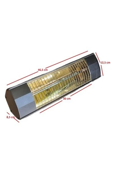 Alfasonic Alfasonıc Infrared Duvar Tipi Dış Mekan Elektrikli Isıtıcı ürün görseli 1