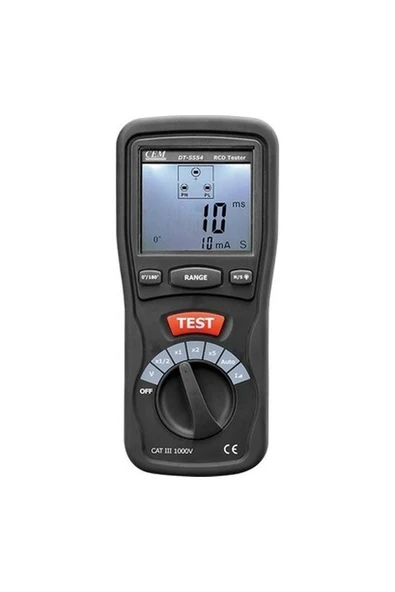 Cem DT-5554 Kaçak Akım Röle (Rcd) Test Cihazı ürün görseli 1
