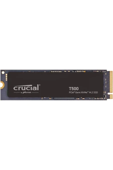 Crucial T500 500GB PCIe Gen4 NVMe M.2 SSD (7200-5700 MBs) CT500T500SSD8 ürün görseli 1