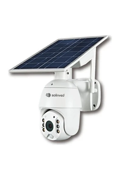 Solinved Güneş Enerjili Kamera Güneş Enerjili Akıllı Ptz Wifi Kamera - cm 22 ürün görseli 1