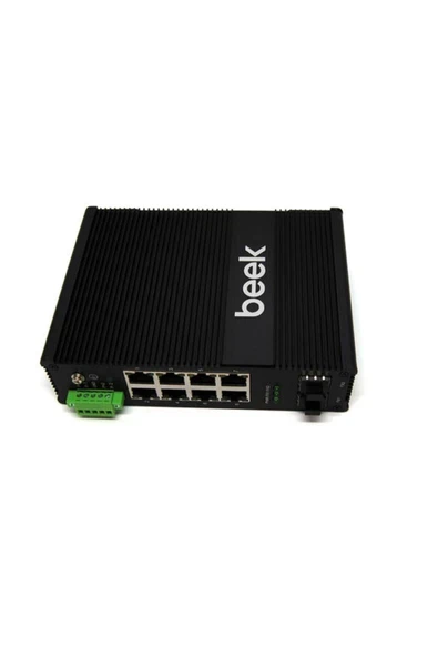 Beek BN-ISW-1082PG 8 Port Gigabit 2 Port Sfp 1g 240W L2 Yönetilebilir Poe Endüstriyel Switch ürün görseli 1