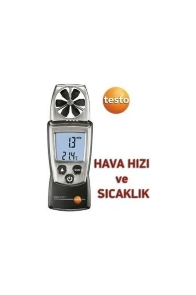 Testo 410-1 Anemometre (Hız+Sıcaklık) ürün görseli 1