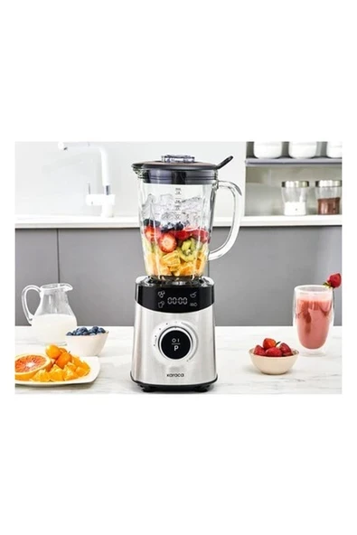 Karaca 1,8 Lt Ultra Geniş Cam Hazne, Buz Kırıcı 6 Paslanmaz Çelik Bıçaklı Kaymaz Taban Smoothie Blender ürün görseli 1