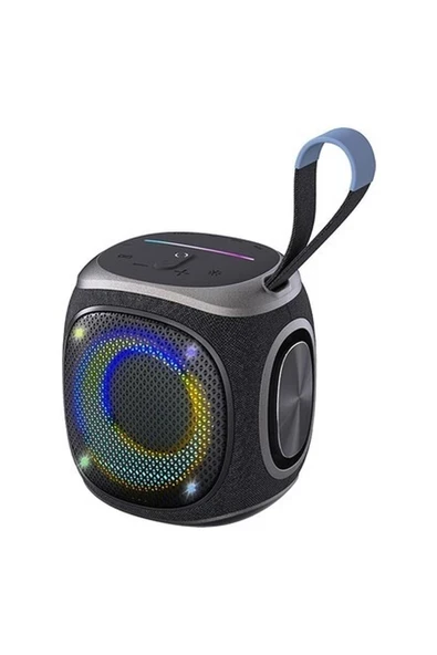 Lenyes S864 Rgb Işıklı Taşınabilir Tws Bluetooth Speaker Hoparlör V5.3 Siyah ürün görseli 1