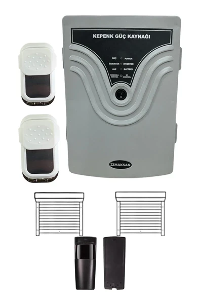 İzmaksan KEPENK GÜÇ KAYNAĞI - 1200 WATT EMNİYET FOTOSELLİ ( 2 KEPENK ) ürün görseli 1