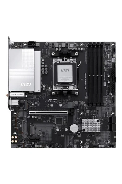 MSI PRO B840M-P WIFI6E 8000MHz (OC) DDR5 Soket AM5 M.2 HDMI mATX Anakart ürün görseli 1