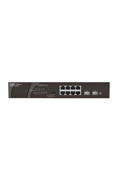 Ruijie Reyee RG-ES110GDS-P 8 PORT(120W) 2 Sfp Gigabit Yönetilemez Poe Switch ürün görseli 1
