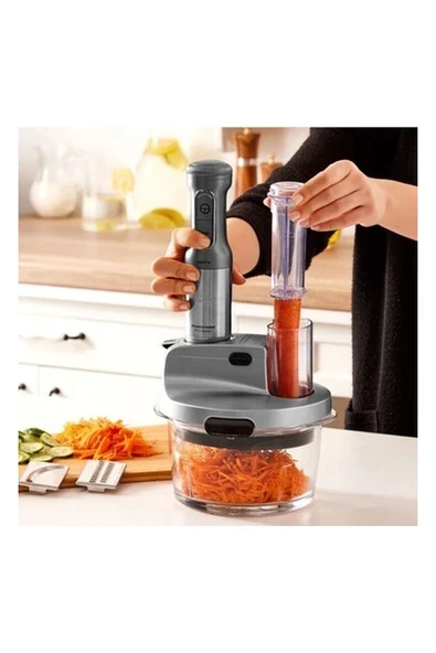 Karaca Turbo Doğrayıcı, Dilimleme Rondo, Blender 2500W Yüksek Güç 8 In 1 Mikser Seti & Mutfak Robotu ürün görseli 1