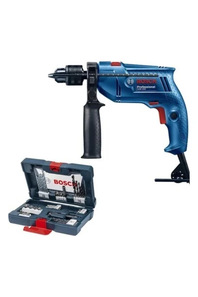 Bosch Gsb 550 Profesyonel Darbeli Matkap + X-Line 41 Parça Delme & Vidalama Seti ürün görseli 1