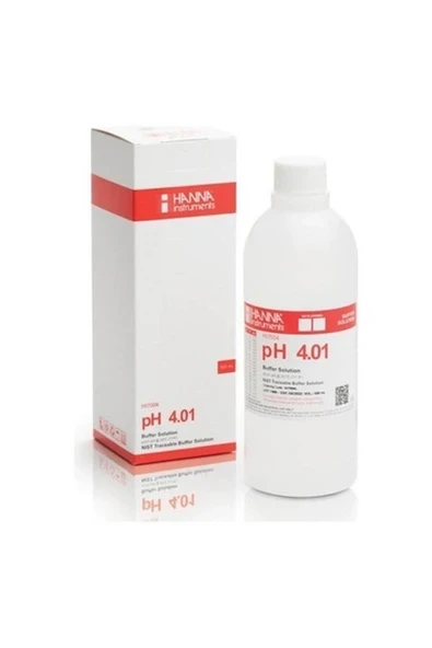 Hannah Hanna HI7004L Ph4 Kalibrasyon Solüsyon Çözeltisi 500ML ürün görseli 1