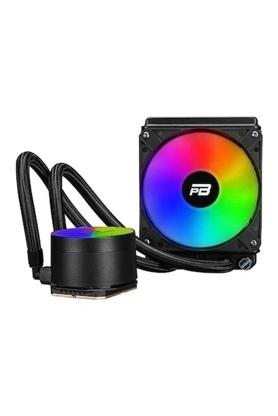 PowerBoost NOBLE 120 Rainbow Fanlı 120mm (LGA1700-AM4-AM5) Uyumlu Sıvı Soğutma Sistemi (Siyah) ürün görseli 1