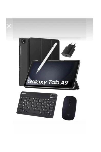Samsung Galaxy Tab A9 4gb 64gb 8.7" Tablet Kalem Kılıf Adaptör Klavye Mouse Grafit ürün görseli 1